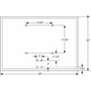 Image of Bison 32″ x 48″ Framed Clear Acrylic Backboard BA46AW