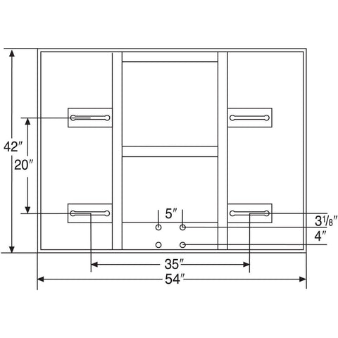 Bison 42″ x 54″ Glass Conversion Backboard BA407C