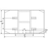Image of Bison 42″ x 72″ Extended Life Short Glass Conversion Backboard BA42XLC