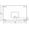 Image of Bison 48″ x 72″ Unbreakable Tall Glass Backboard BA48XL