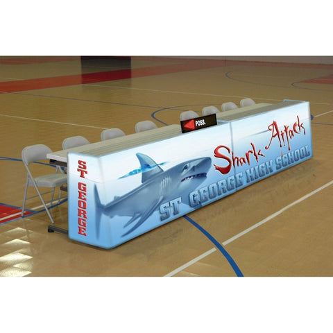 Bison 8' Sport Pride Convertible Scorers Table ST85F