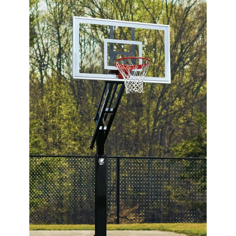 Bison Ultimate HangTime Clear 6″ Adjustable In-Ground Basketball Hoop