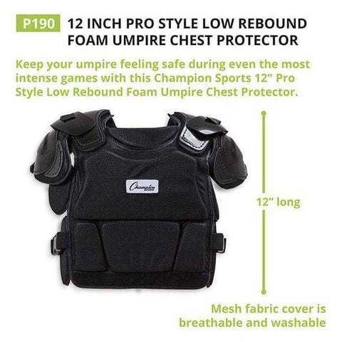Champion 12" Pro Style Foam Umpire Chest Protector P190