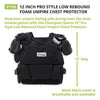 Image of Champion 12" Pro Style Foam Umpire Chest Protector P190