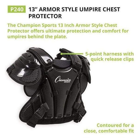 Champion 13" Umpire Armor Style Chest Protector P240