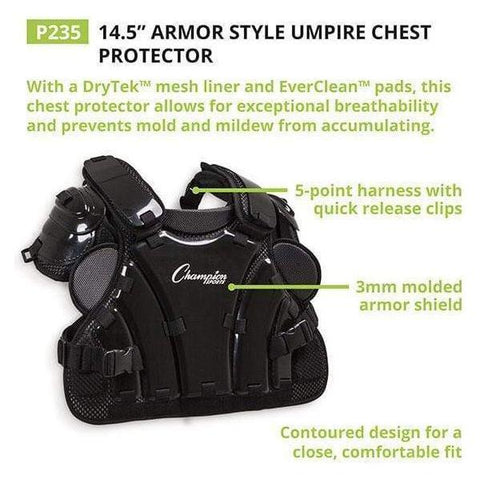 Champion 14.5" Armor Style Umpire Chest Protector P235