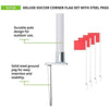 Image of Champion Deluxe Soccer Corner Flag Set w/ Steel Pegs SCF20