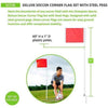 Image of Champion Deluxe Soccer Corner Flag Set w/ Steel Pegs SCF20
