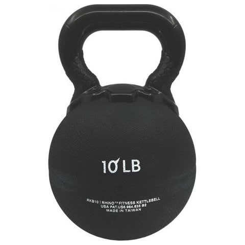 Champion Sports 10 LB Rhino Rubber Kettle Bell RKB10