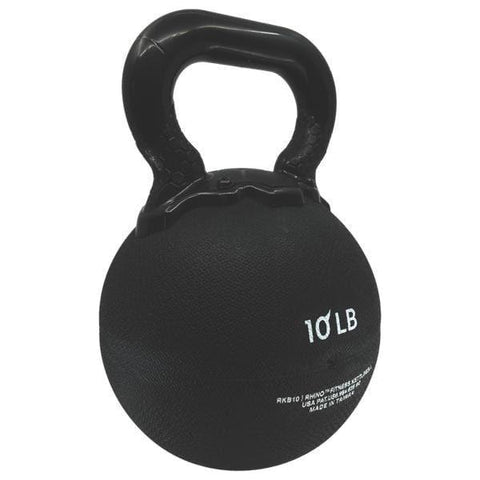 Champion Sports 10 LB Rhino Rubber Kettle Bell RKB10