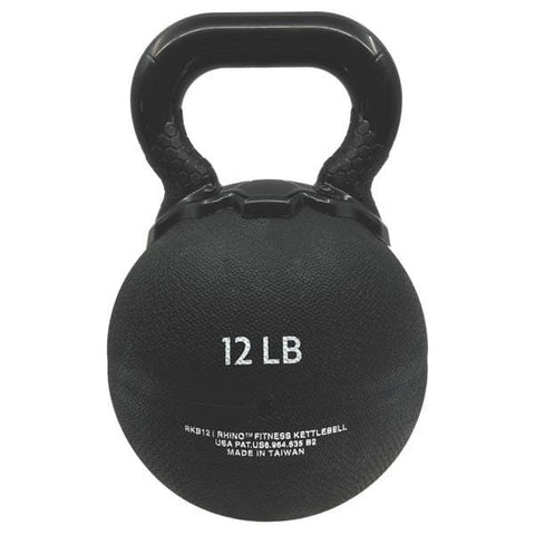 Champion Sports 12 LB Rhino Rubber Kettle Bell RKB12