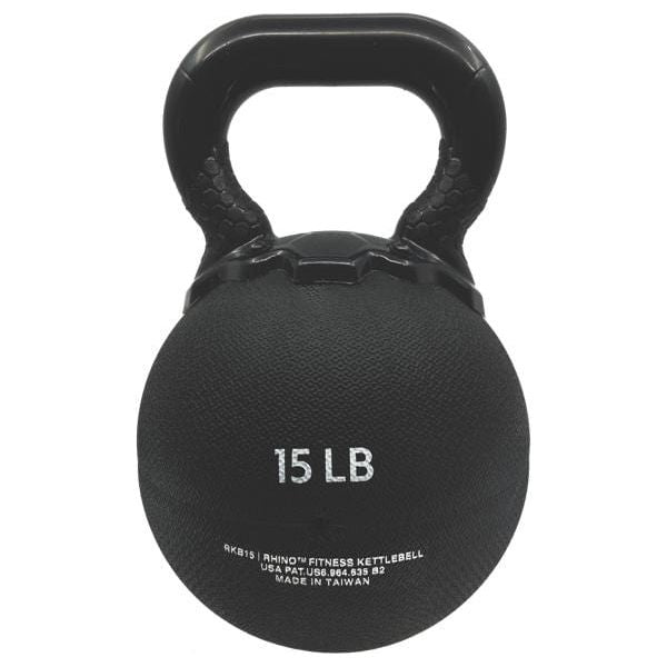 Champion Sports 15 LB Rhino Rubber Kettle Bell RKB15 – Pro Sports