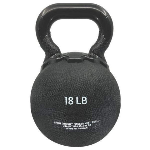 Champion Sports 18 LB Rhino Rubber Kettle Bell RKB18