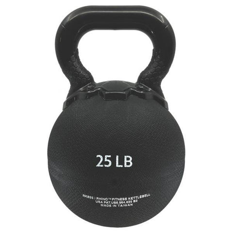 Champion Sports 25 LB Rhino Rubber Kettle Bell RKB25