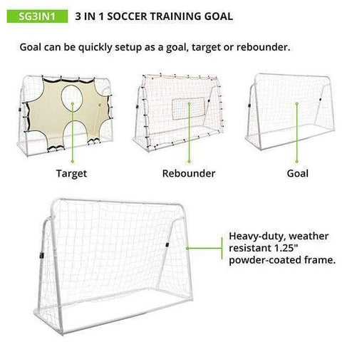 Champion Sports 3-in-1 Soccer Training Goal SG3IN1
