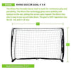 Image of Champion Sports 4' x 6' Rhino Flex Portable Soccer Goal RSG46