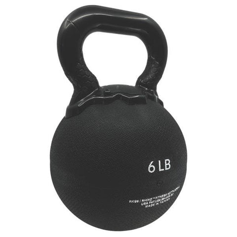 Champion Sports 6 LB Rhino Rubber Kettle Bell RKB6