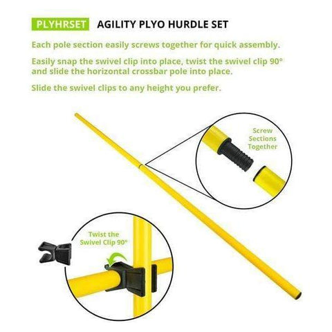 Champion Sports Agility Plyo Hurdle Set PLYOHRSET