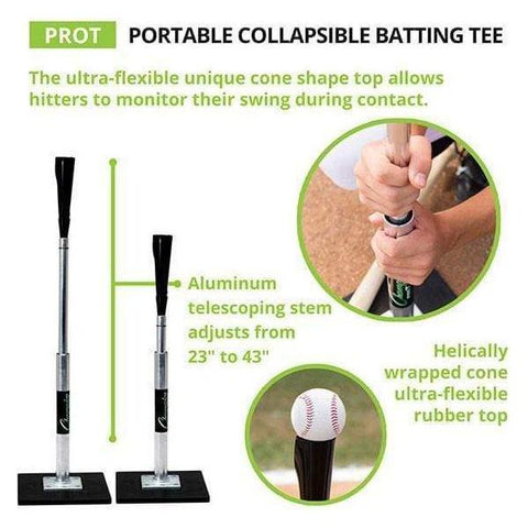 Champion Sports Aluminum Portable Collapsible Batting Tee PROT