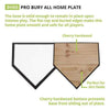 Image of Champion Sports Cherry Hardwood Bottom Pro Bury-All Home Plate BH88