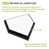 Image of Champion Sports Cherry Hardwood Bottom Pro Bury-All Home Plate BH88