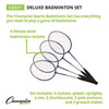 Image of Champion Sports Deluxe Badminton Set DBSET