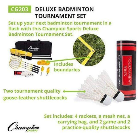 Champion Sports Deluxe Badminton Tournament Set CG203