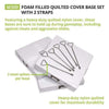 Image of Champion Sports Foam Filled Quilted Nylon Covered Base Set M300