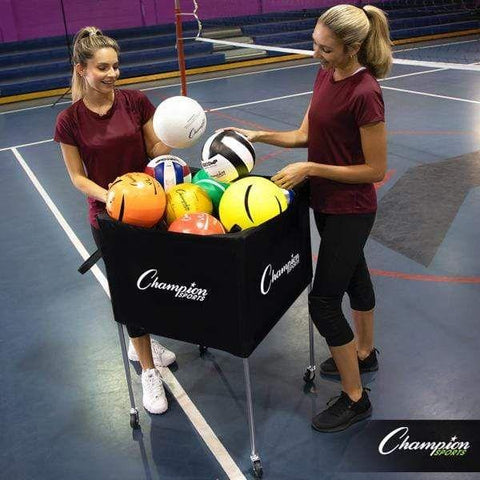 Champion Sports Folding Volleyball Cart VBCART