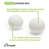 Image of Champion Sports NCAA/NFHS Lacrosse 36 Ball Bucket White LBWN36