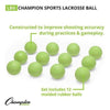 Image of Champion Sports NOCSAE Lacrosse Ball Lime Green LBG