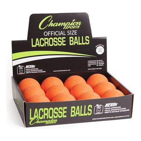 Champion Sports NOCSAE Lacrosse Ball Orange LBONOCSAE