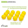 Image of Champion Sports NOCSAE Lacrosse Ball Yellow LBYNOCSAE