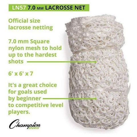 Champion Sports Official Size 7mm Lacrosse Net LN57