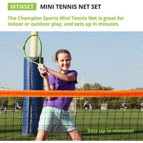 Champion Sports Portable Mini Tennis Net MTNSET