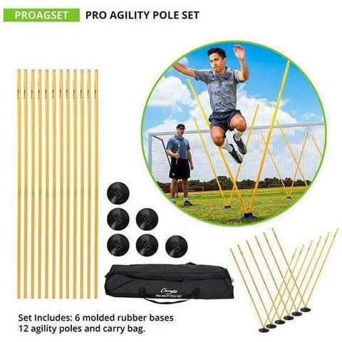 Champion Sports Pro Agility Pole Set PROAGSET