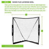 Image of Champion Sports Rhino Flex Portable Lacrosse Goal RFLG