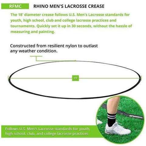 Champion Sports Rhino Flex U.S. Men's Lacrosse Crease RFMC
