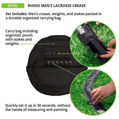 Champion Sports Rhino Flex U.S. Men's Lacrosse Crease RFMC