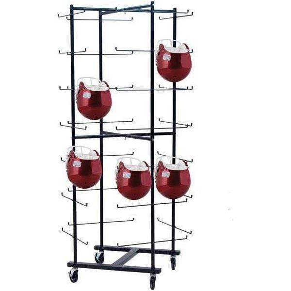 Rolling Football Helmet Rack
