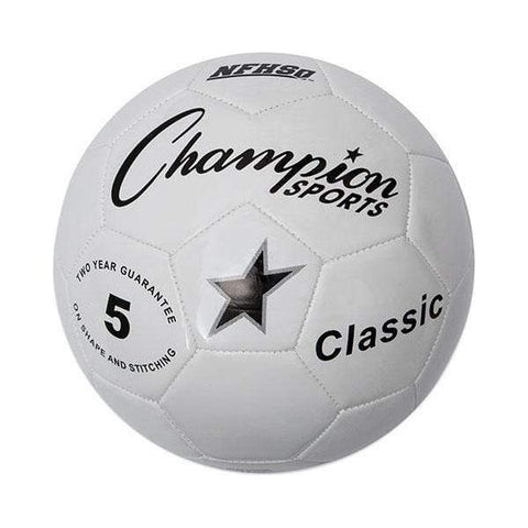 Champion Sports Size 5 Classic Machine-Stitched Soccer Ball CLASSIC5