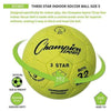 Image of Champion Sports Size 5 Three Star Indoor Soccer Ball 3STAR5