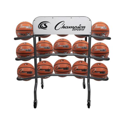 Champion Sports Three Tier Pro Basketball Rack CBR15