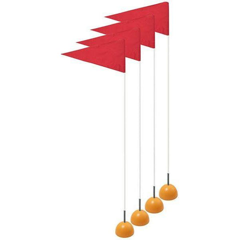 Champion Sports Universal Spring Loaded Corner Flag Set USC4