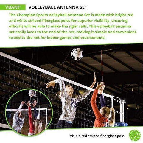 Champion Sports Volleyball Net Antenna Set VBANT