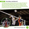 Image of Champion Sports Volleyball Net Antenna Set VBANT