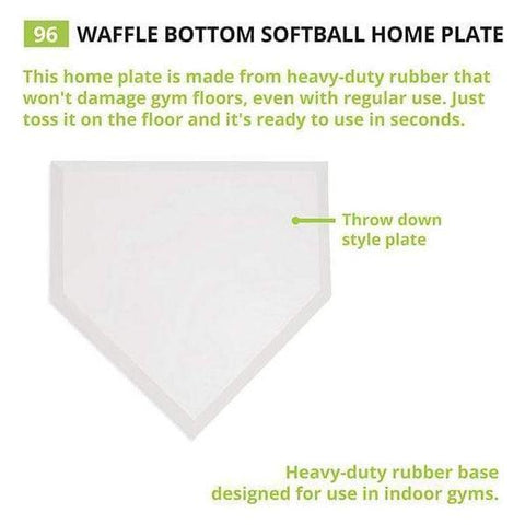 Champion Sports Waffle Bottom Softball Home Plate 96