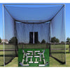 Image of Cimarron 10x10x10 Masters Golf Net w/ Frame Corner Kit CM-MAS10GNTC