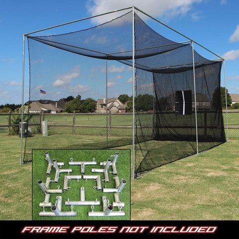 Cimarron 20x10x10 Masters Golf Net w/ Frame Corner Kit CM-MAS20GNTC