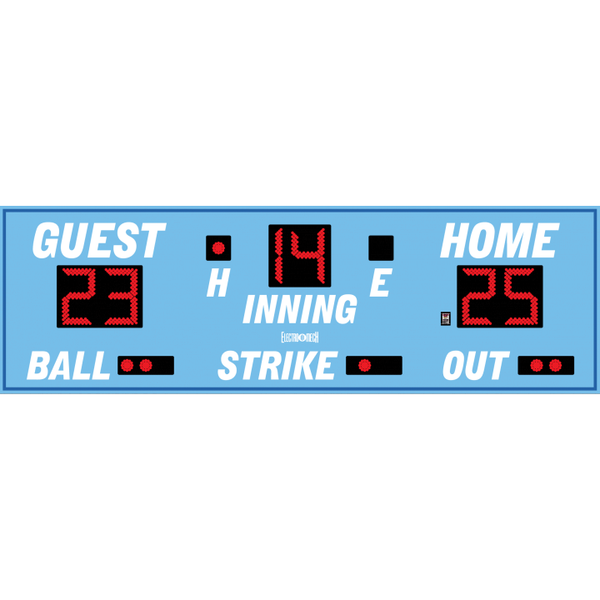 ElectroMech LX1070 Large Baseball Scoreboard With BSO Bullets Pro